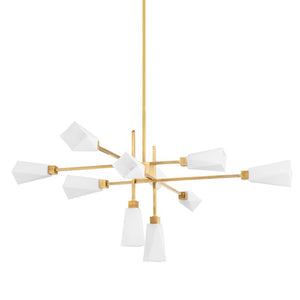 Corbett Lighting - 441-63-VB - Ten Light Chandelier - Artemis - Vintage Brass