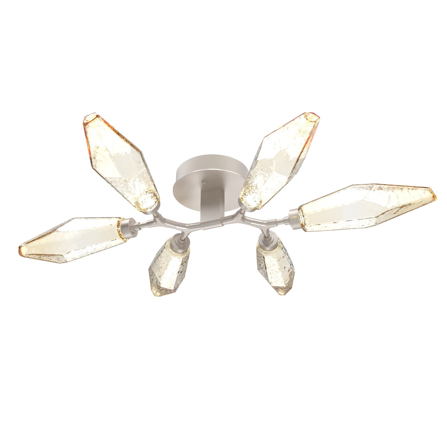 Hammerton Studio - CLB0050-01-BS-CA-L1 - LED Flush Mount - Rock Crystal - Beige Silver