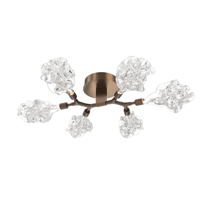 Hammerton Studio - CLB0059-01-FB-BC-L3 - LED Flush Mount - Blossom - Flat Bronze