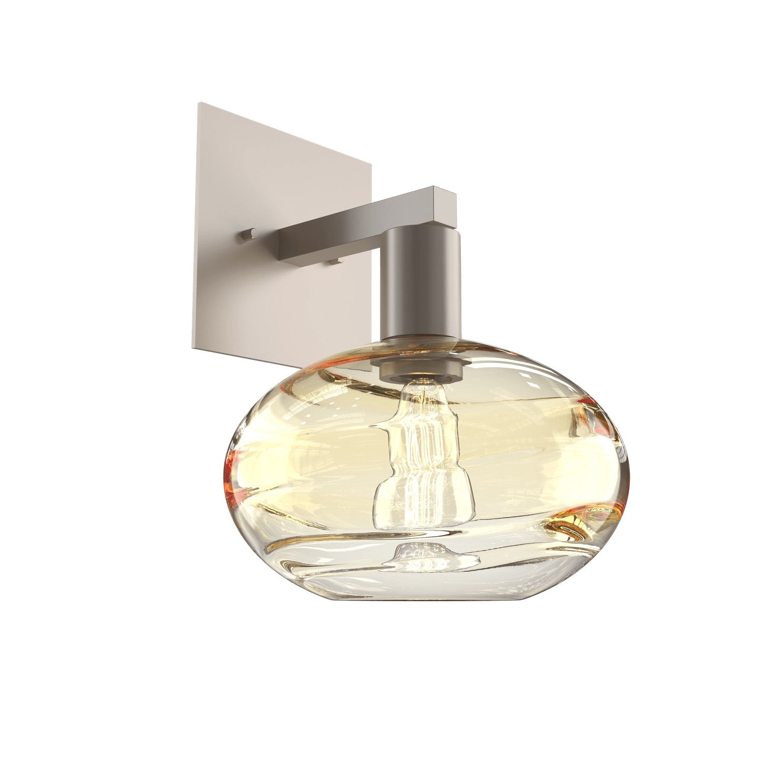 Hammerton Studio - IDB0036-11-BS-OA-E2 - One Light Wall Sconce - Coppa - Beige Silver