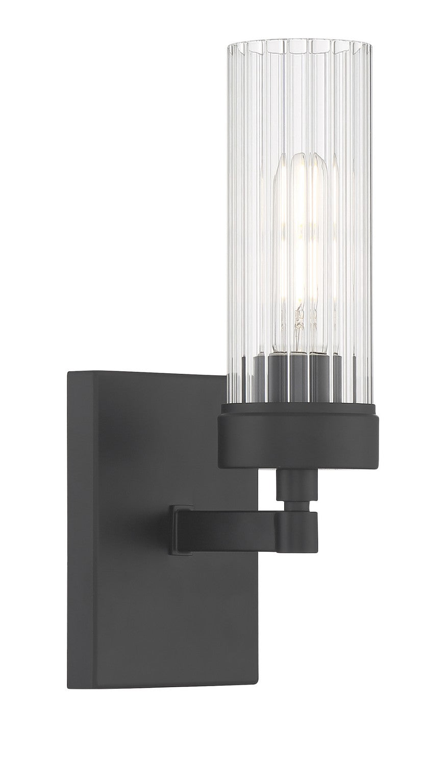 Norwell Lighting - 2611-MB-CL - One Light Bath - Lida - Matte Black