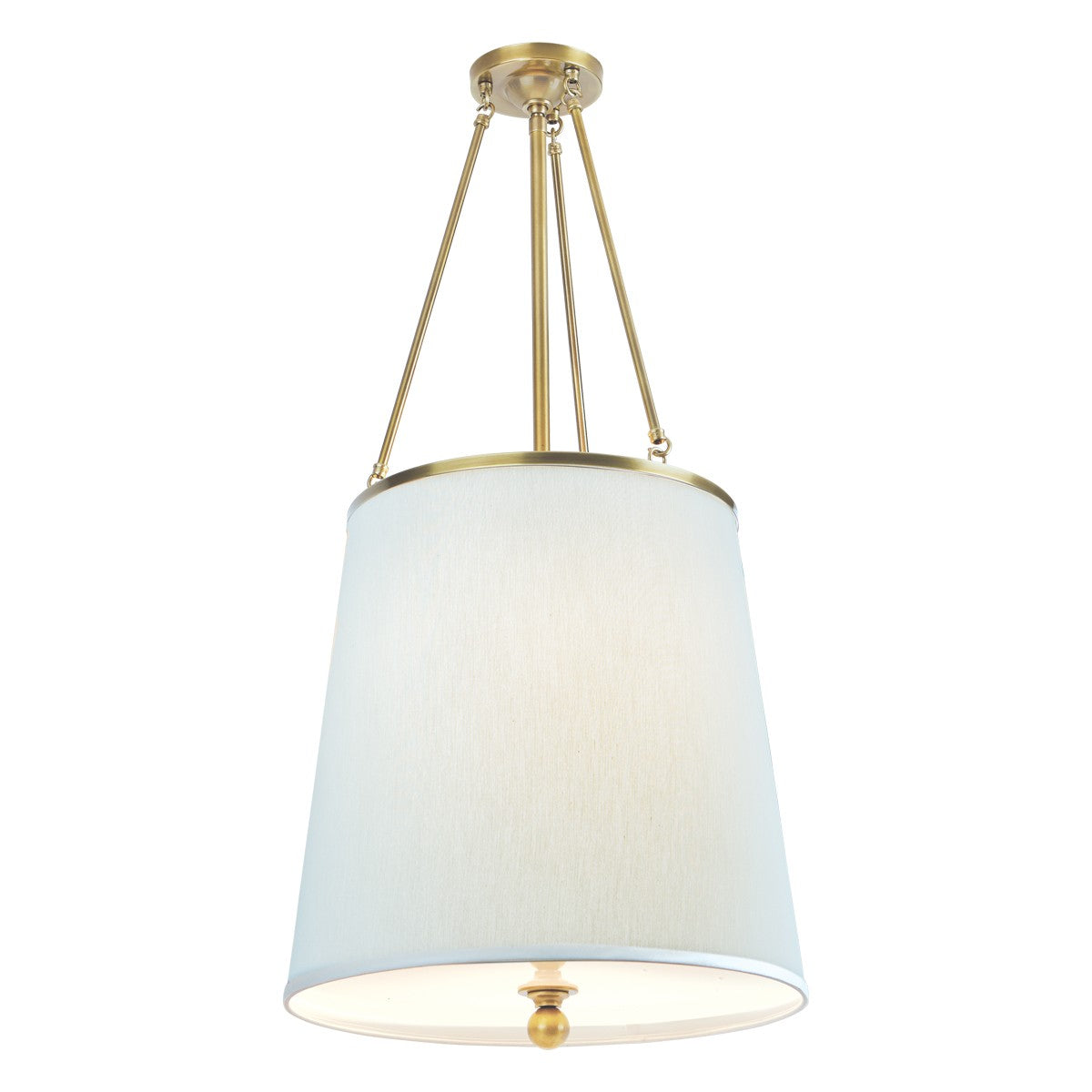 Norwell Lighting - 5280_AG_CS - Three Light Chandelier - Ashton - Aged Brass