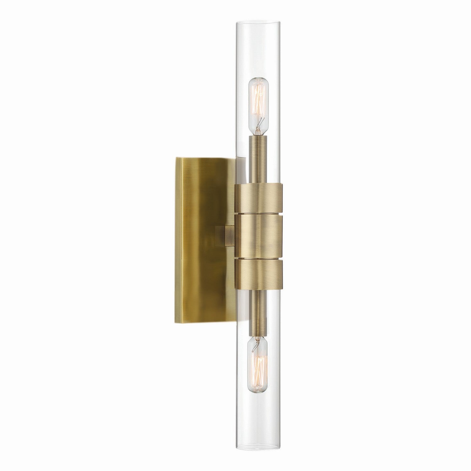 Norwell Lighting - 6512-AN-CL - Two Light Wall Sconce - Rohe - Oxidized Brass