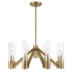 Norwell Lighting - 6518-AN-CL - Eight Light Chandelier - Rohe - Oxidized Brass