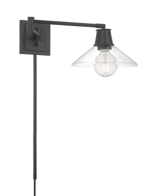 Norwell Lighting - 6661-MB-CL - One Light Wall Sconce - Dillon - Matte Black