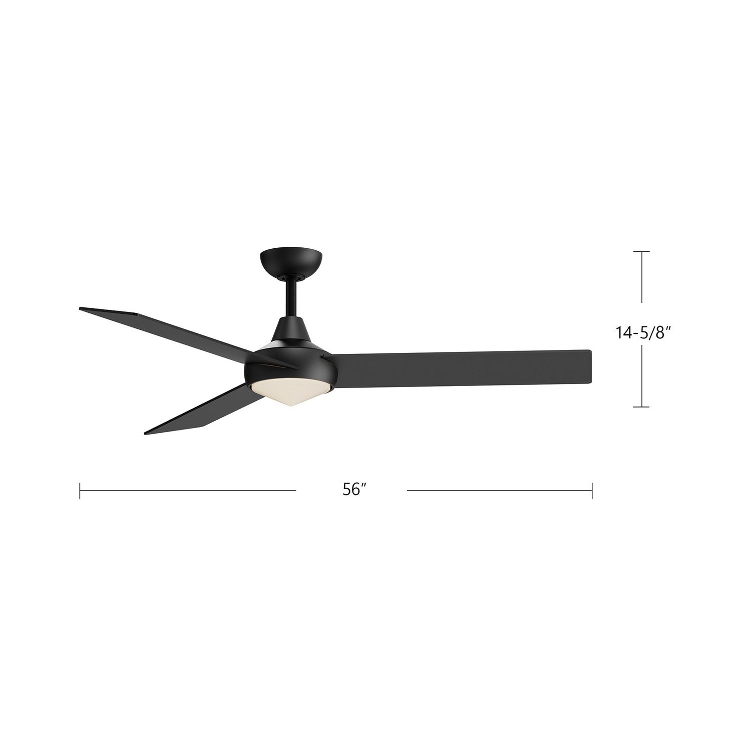 Kuzco Lighting - CF94956-MB - 56" Ceiling Fan - Owens - Matte Black