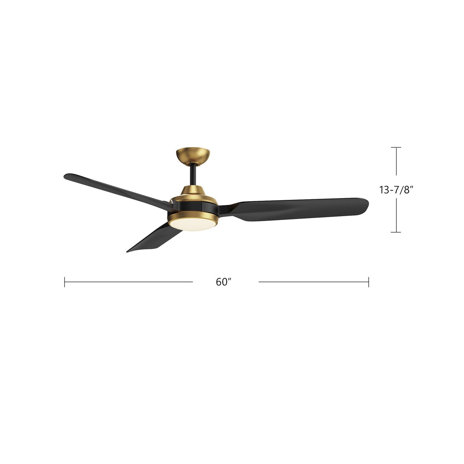 Kuzco Lighting - CF95960-BG - 60" Ceiling Fan - Fremont - Brushed Gold