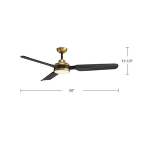 Kuzco Lighting - CF95960-BG - 60" Ceiling Fan - Fremont - Brushed Gold