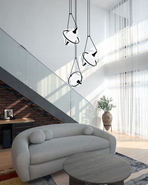 Kuzco Lighting - CH76728-BK - LED Chandelier - Aries - Black