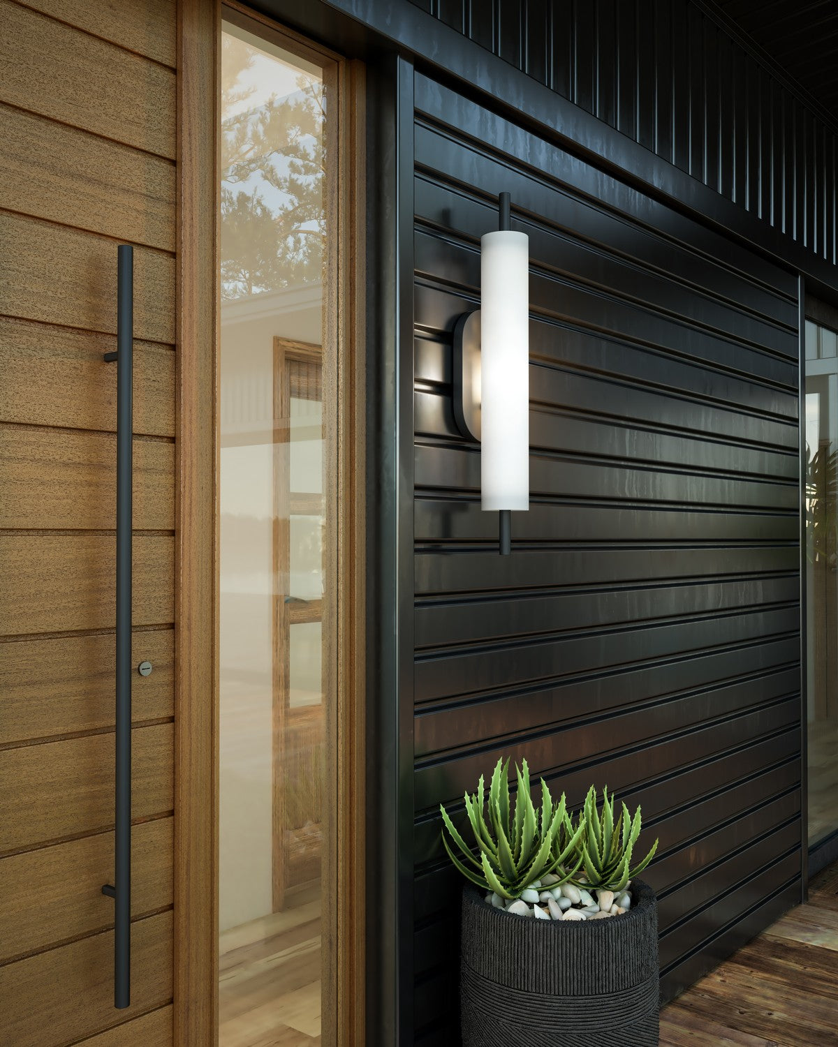 Kuzco Lighting - EW72724-BK - LED Exterior Wall Mount - Estes - Black