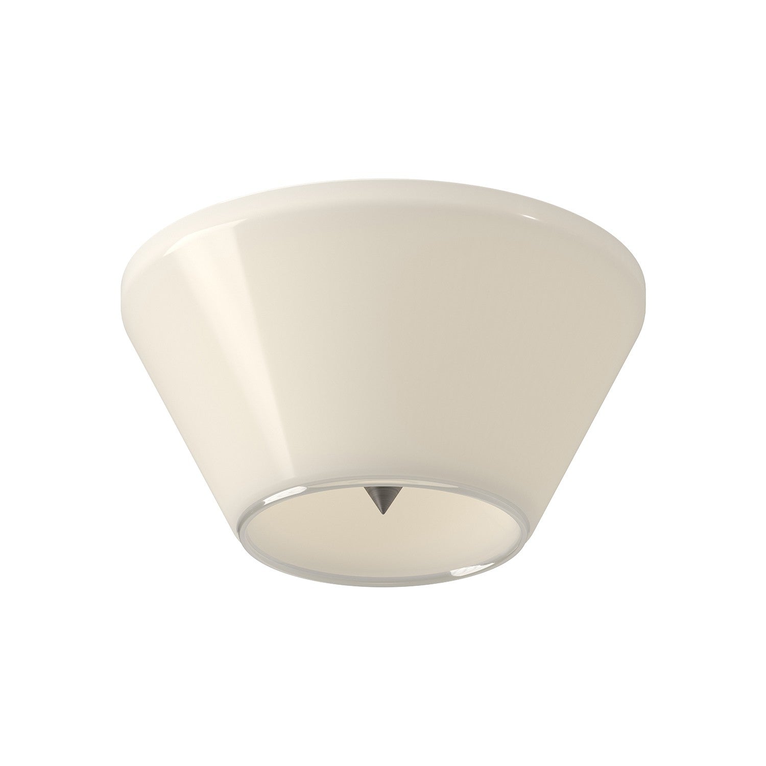 Kuzco Lighting - FM45707-BN/GO - LED Flush Mount - Holt - Brushed Nickel/Glossy Opal Glass