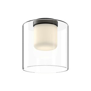 Kuzco Lighting - FM53509-BK/CL - LED Flush Mount - Birch - Black/Clear