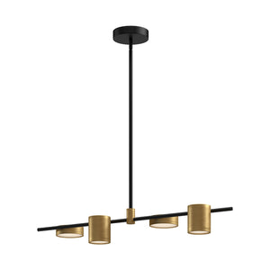 Kuzco Lighting - LP96840-BK/BG - LED Linear Pendant - Jayden - Black/Brushed Gold