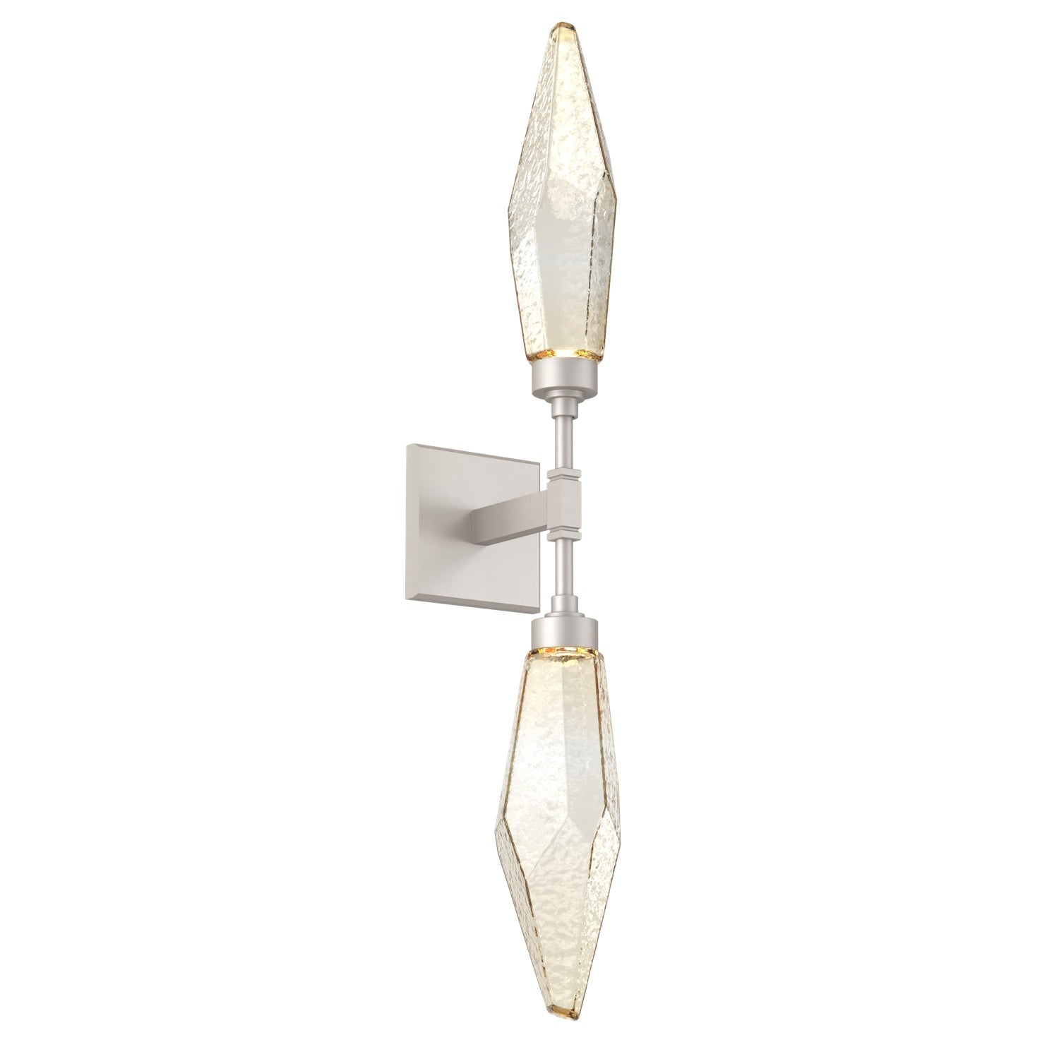 Hammerton Studio - IDB0050-02-BS-CA-L1 - LED Wall Sconce - Rock Crystal - Beige Silver