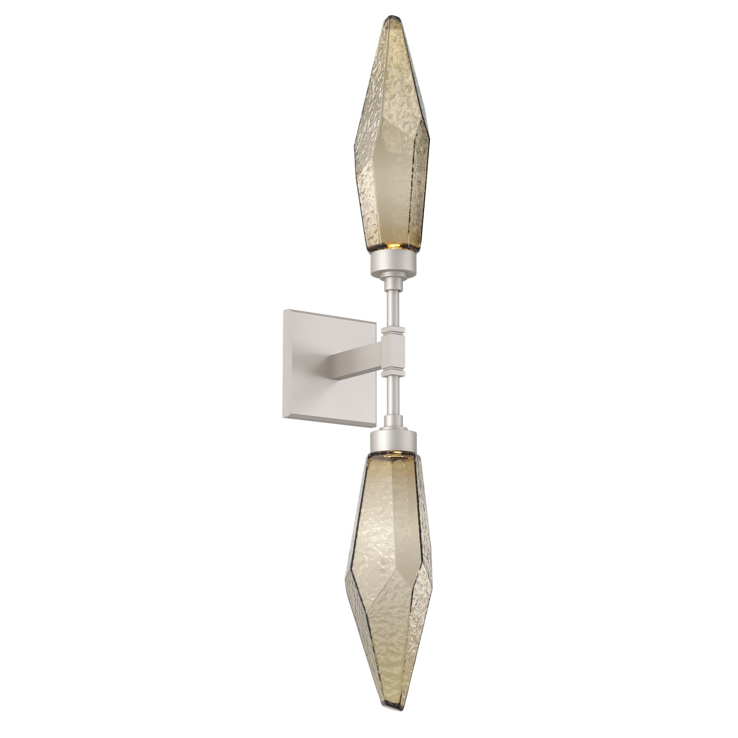 Hammerton Studio - IDB0050-02-BS-CB-L1 - LED Wall Sconce - Rock Crystal - Beige Silver