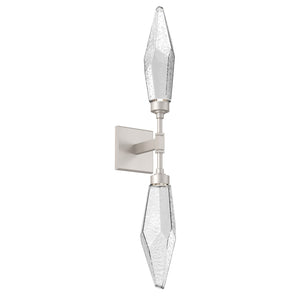 Hammerton Studio - IDB0050-02-BS-CC-L1 - LED Wall Sconce - Rock Crystal - Beige Silver