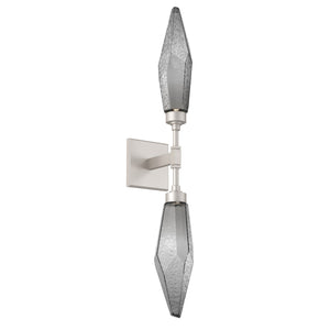 Hammerton Studio - IDB0050-02-BS-CS-L1 - LED Wall Sconce - Rock Crystal - Beige Silver