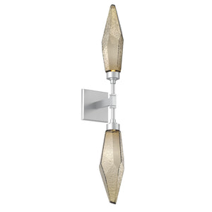 Hammerton Studio - IDB0050-02-CS-CB-L1 - LED Wall Sconce - Rock Crystal - Classic Silver