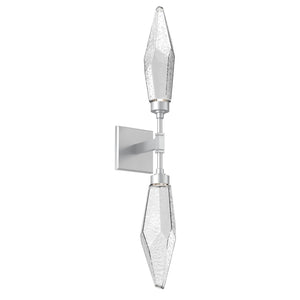 Hammerton Studio - IDB0050-02-CS-CC-L1 - LED Wall Sconce - Rock Crystal - Classic Silver