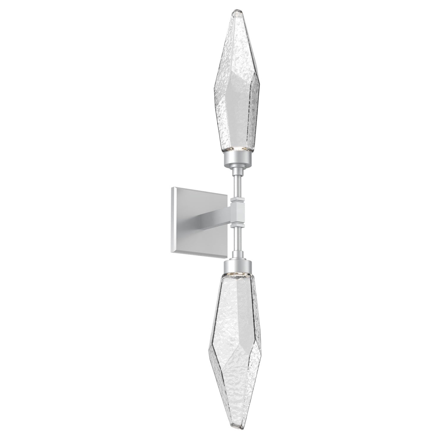 Hammerton Studio - IDB0050-02-CS-CC-L3 - LED Wall Sconce - Rock Crystal - Classic Silver