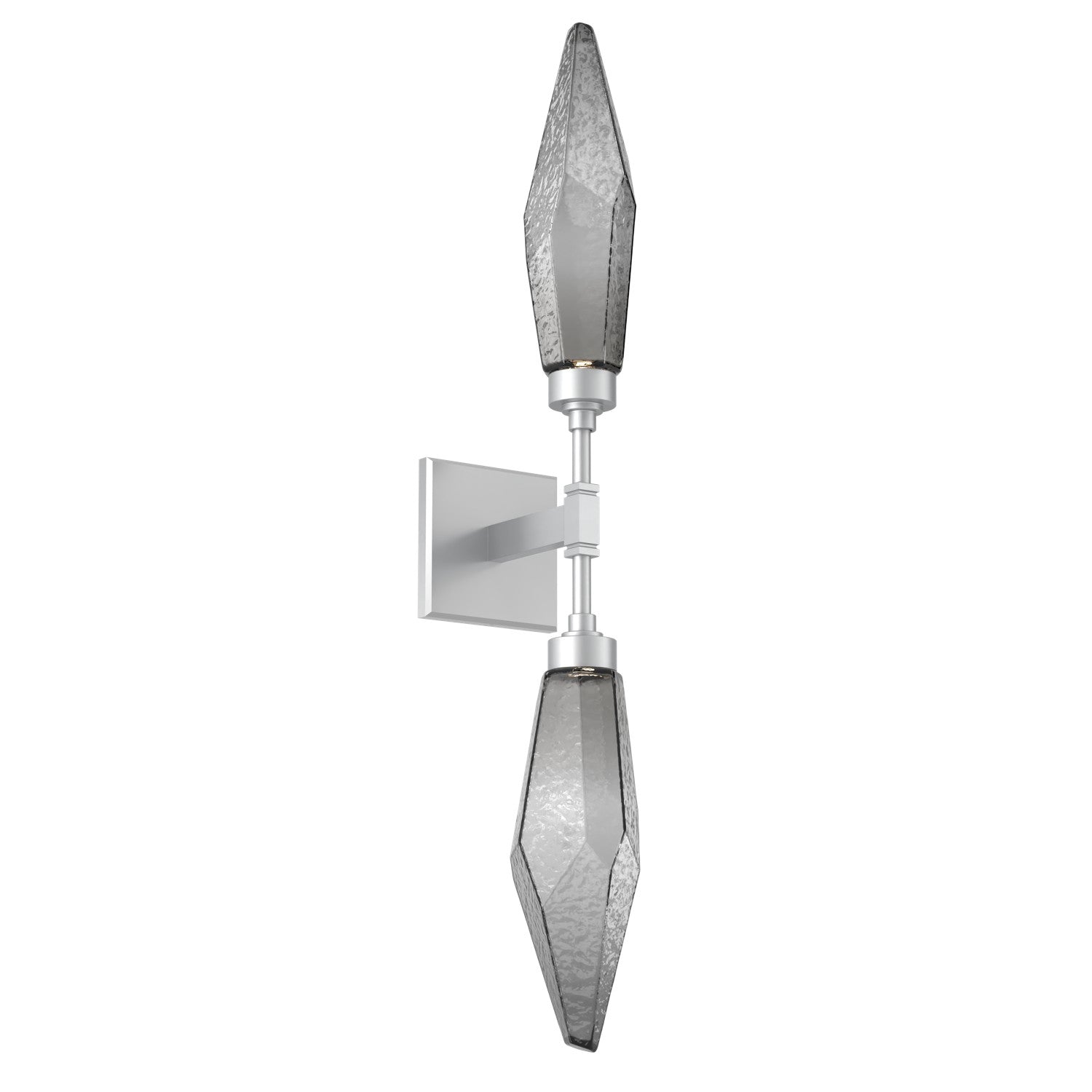 Hammerton Studio - IDB0050-02-CS-CS-L1 - LED Wall Sconce - Rock Crystal - Classic Silver