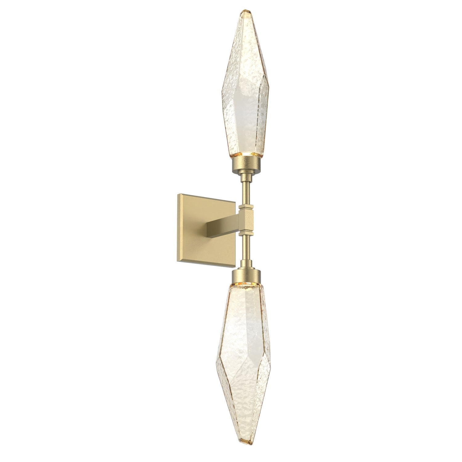 Hammerton Studio - IDB0050-02-GB-CA-L1 - LED Wall Sconce - Rock Crystal - Gilded Brass