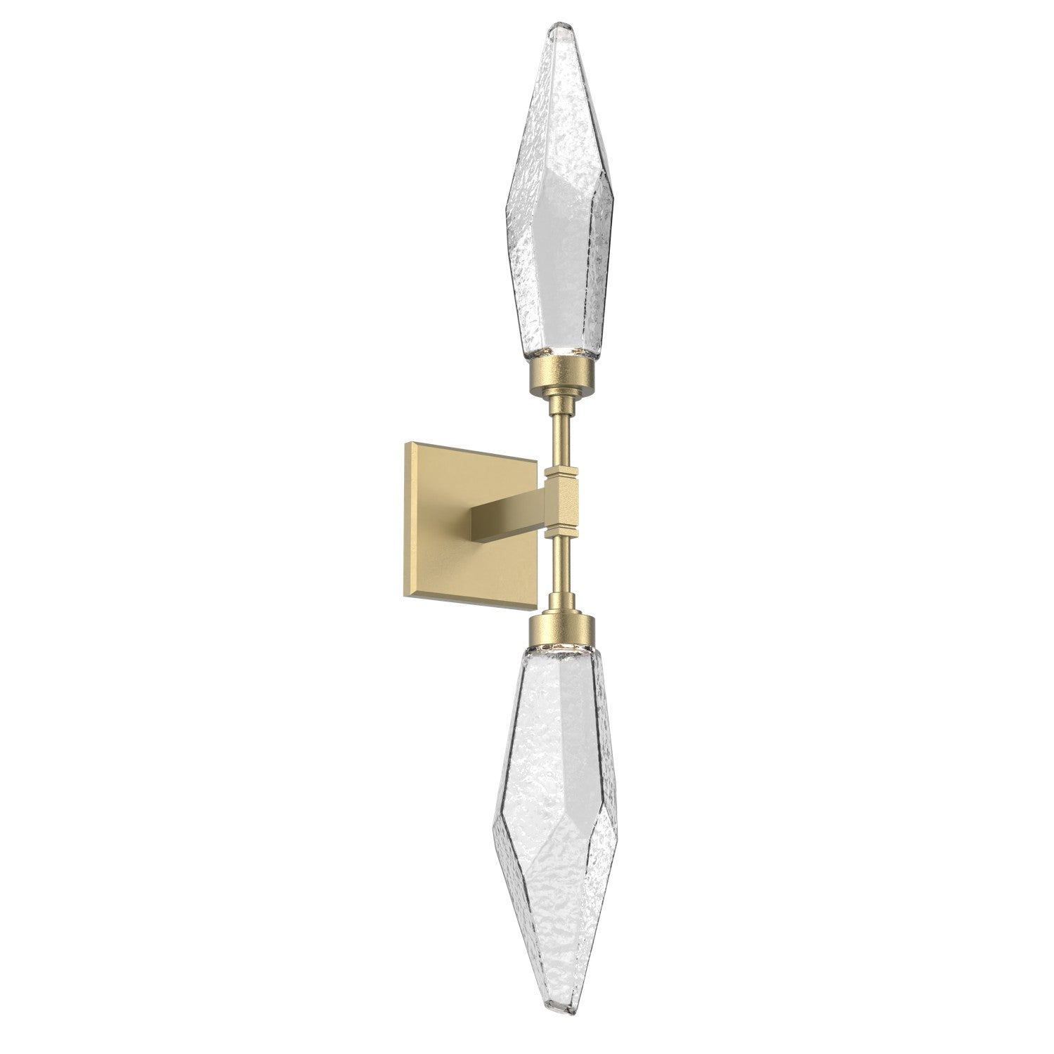 Hammerton Studio - IDB0050-02-GB-CC-L1 - LED Wall Sconce - Rock Crystal - Gilded Brass