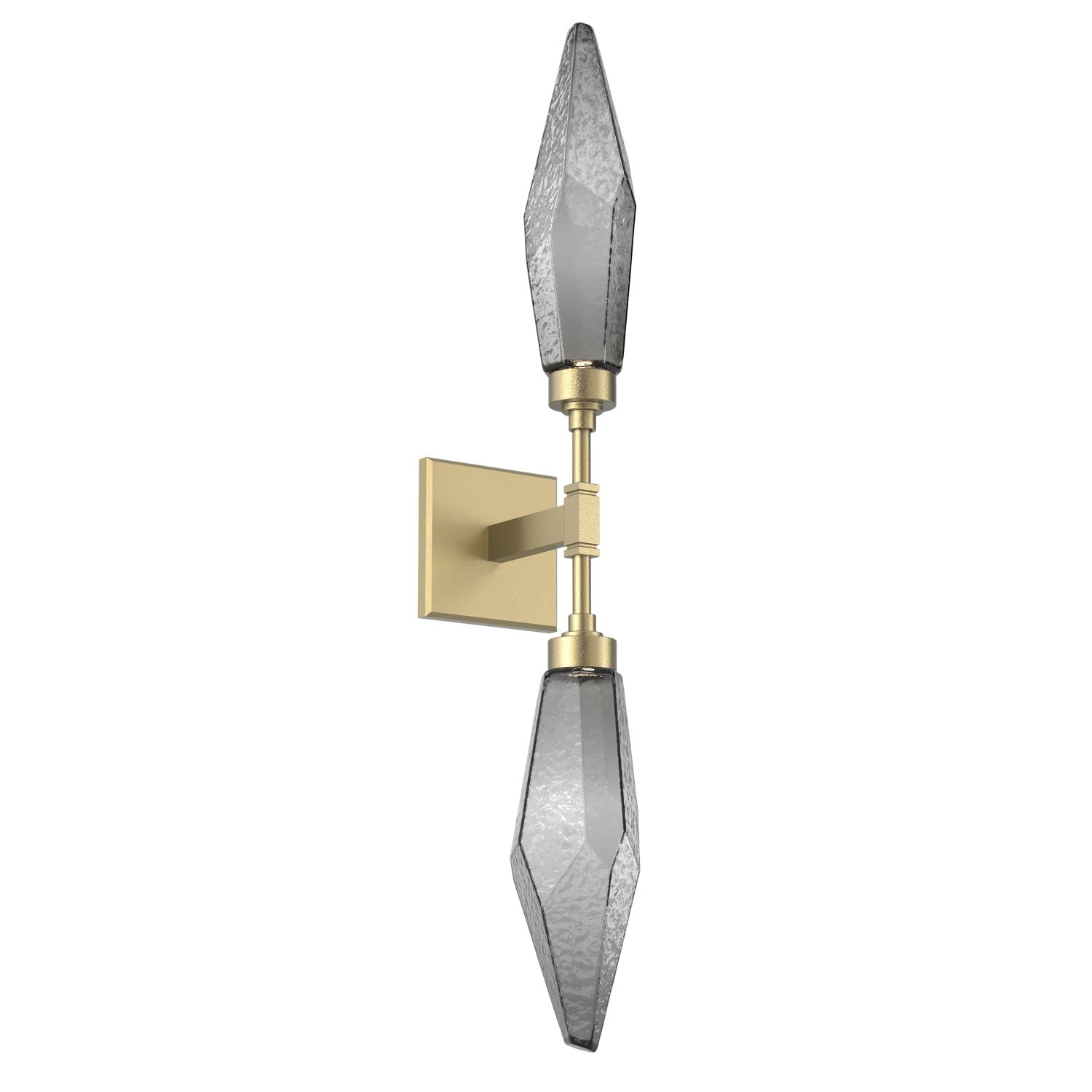 Hammerton Studio - IDB0050-02-GB-CS-L1 - LED Wall Sconce - Rock Crystal - Gilded Brass