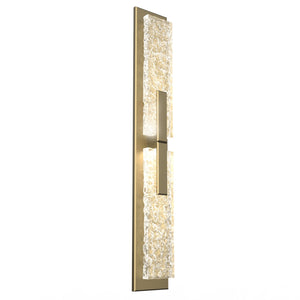 Hammerton Studio - IDB0061-02-GB-GC-L1 - LED Wall Sconce - Glacier - Gilded Brass