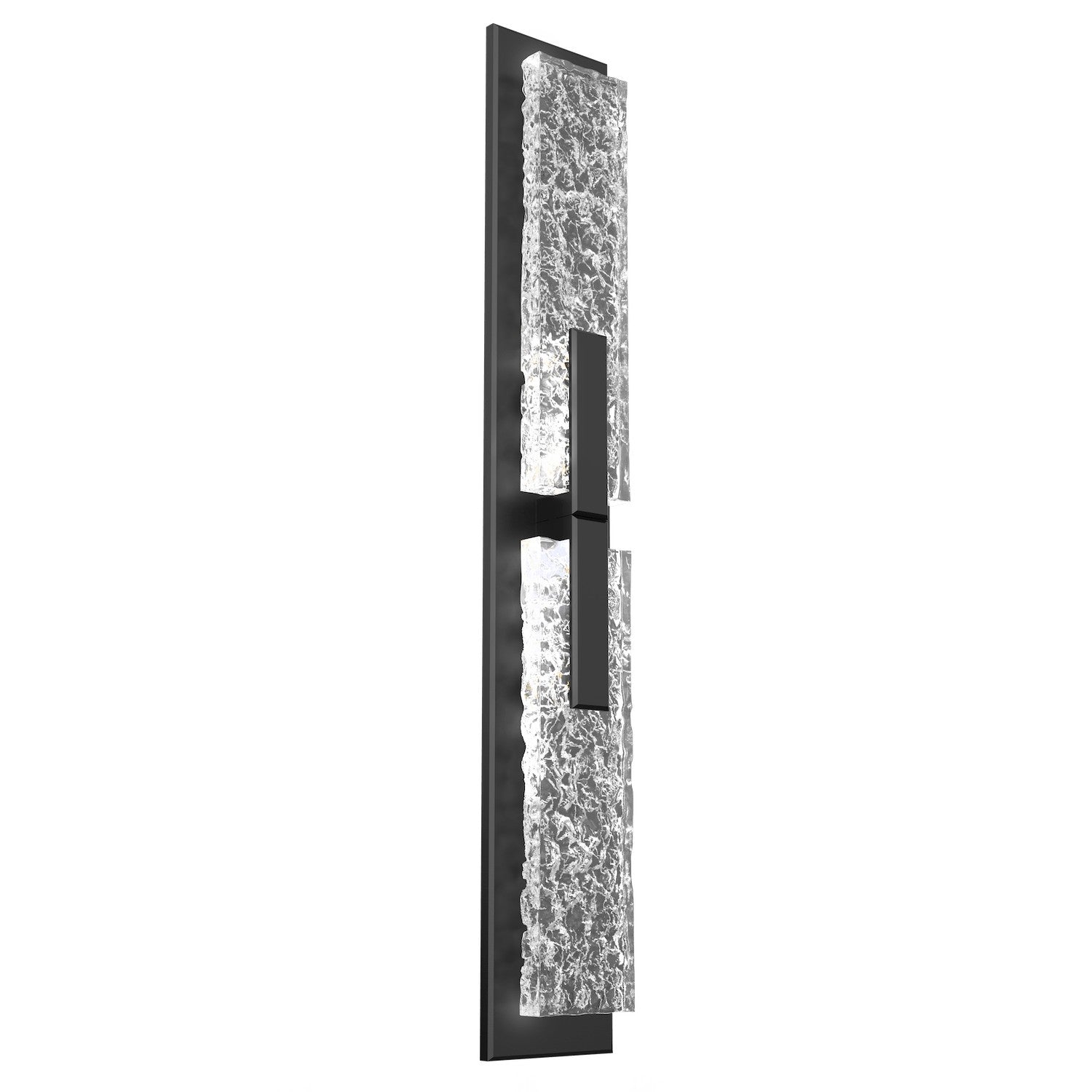 Hammerton Studio - IDB0061-02-MB-GC-L1 - LED Wall Sconce - Glacier - Matte Black