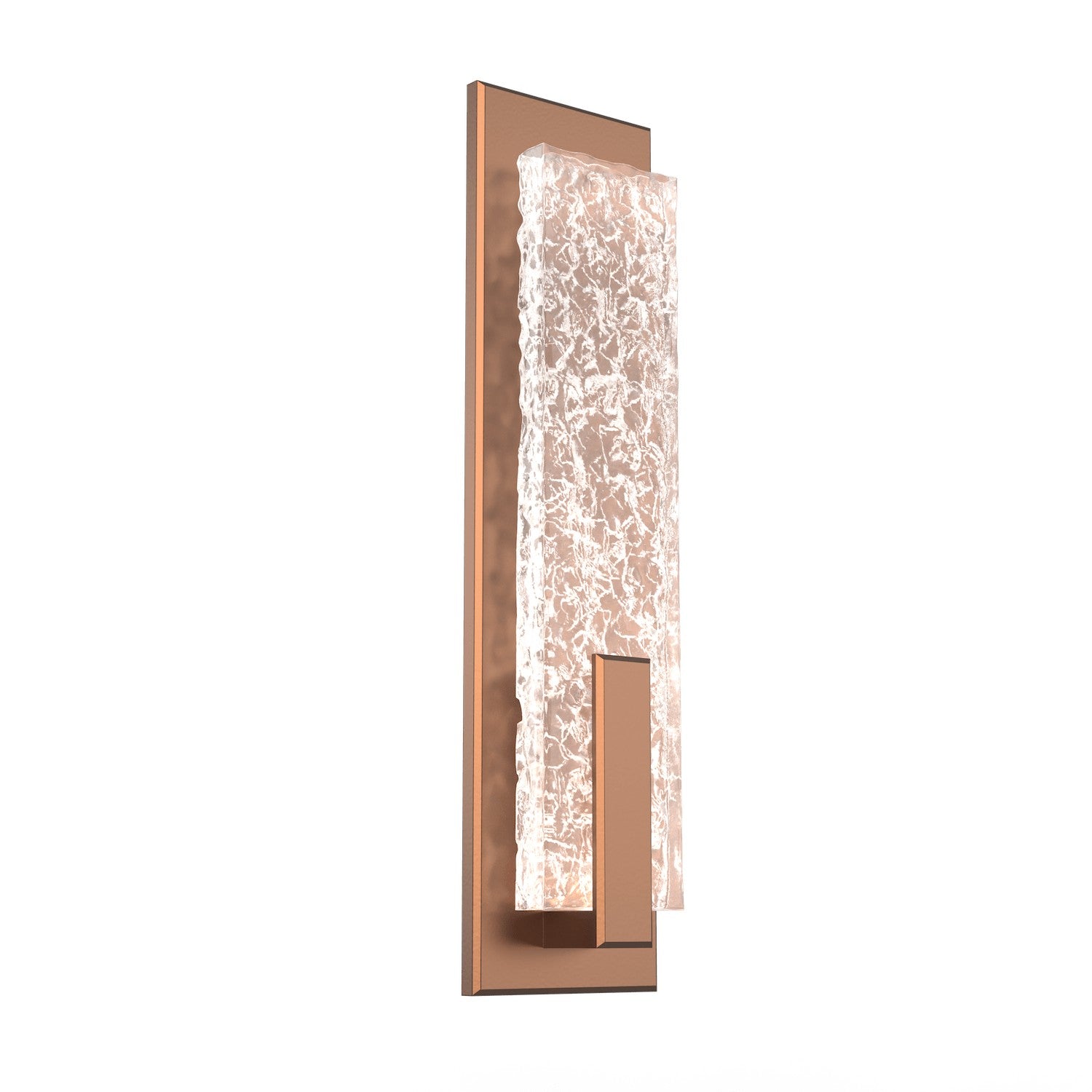 Hammerton Studio - IDB0061-19-BB-GC-L1 - LED Wall Sconce - Glacier - Burnished Bronze