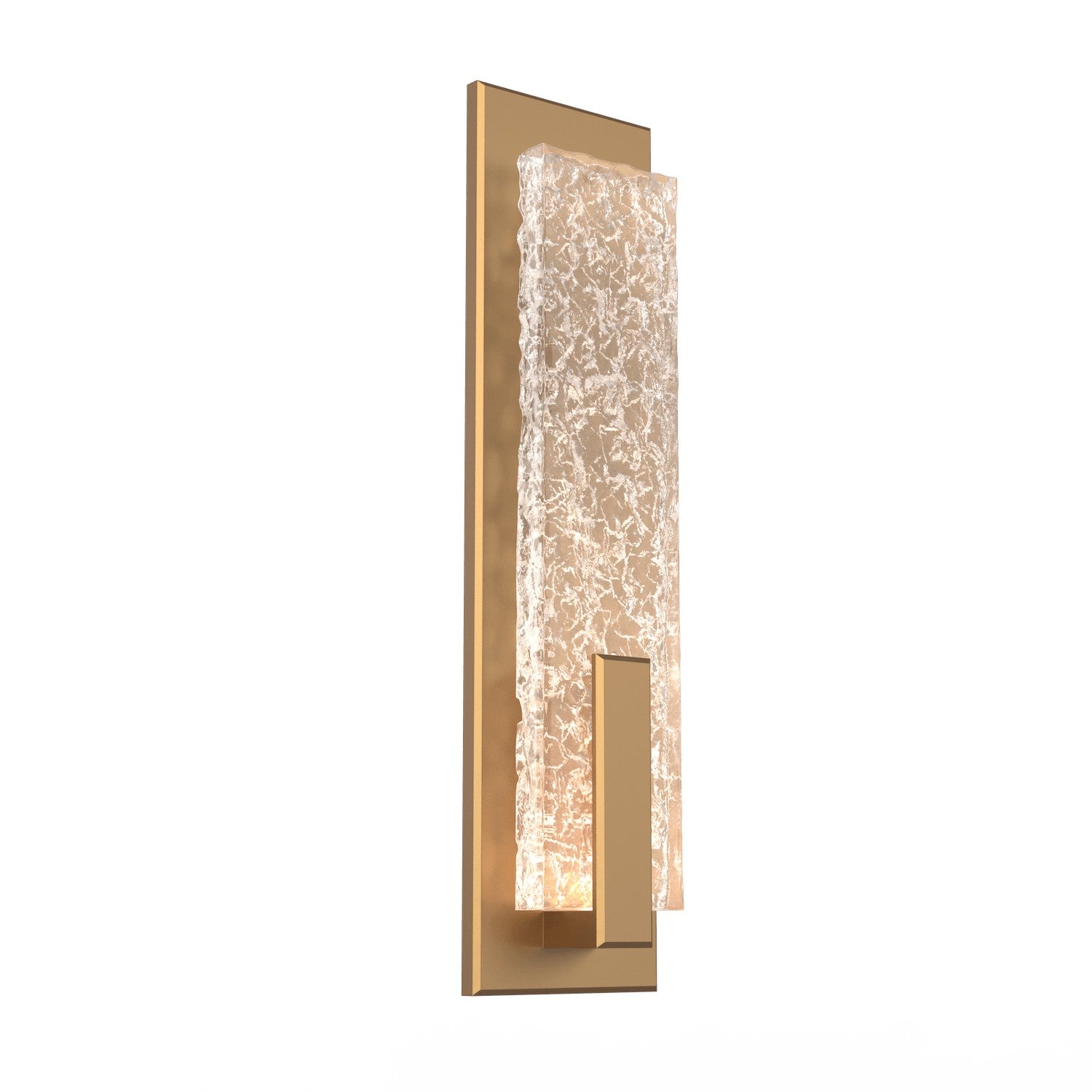 Hammerton Studio - IDB0061-19-NB-GC-L1 - LED Wall Sconce - Glacier - Novel Brass