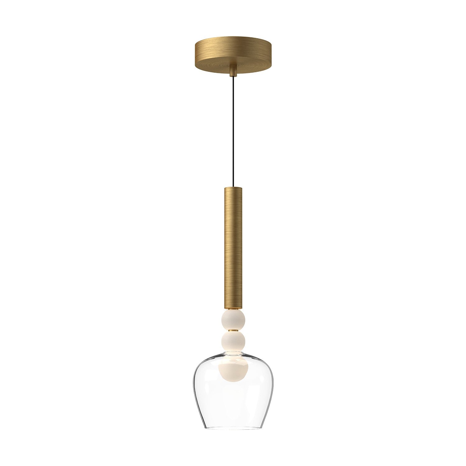 Kuzco Lighting - PD30501-BG/CL - LED Pendant - Rise - Brushed Gold/Clear