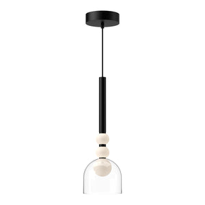 Kuzco Lighting - PD30505-BK/CL - LED Pendant - Rise - Black/Clear