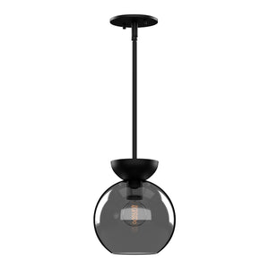 Kuzco Lighting - PD59708-BK/SM - One Light Pendant - Arcadia - Black/Smoked