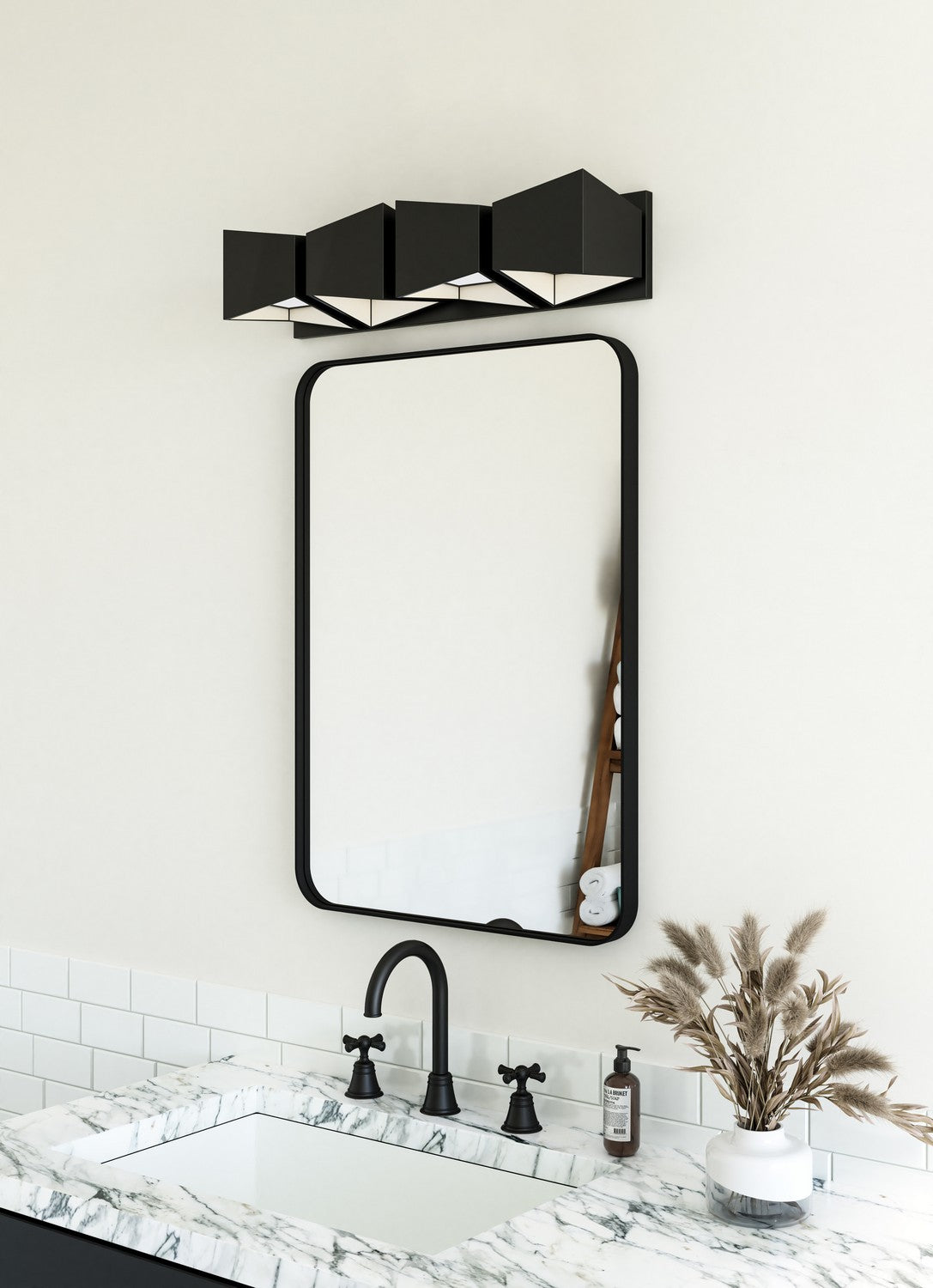 Kuzco Lighting - VL31224-BK/WH - LED Vanity - Cubix - Black/White
