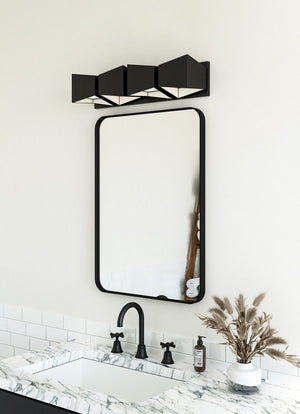 Kuzco Lighting - VL31224-BK/WH - LED Vanity - Cubix - Black/White