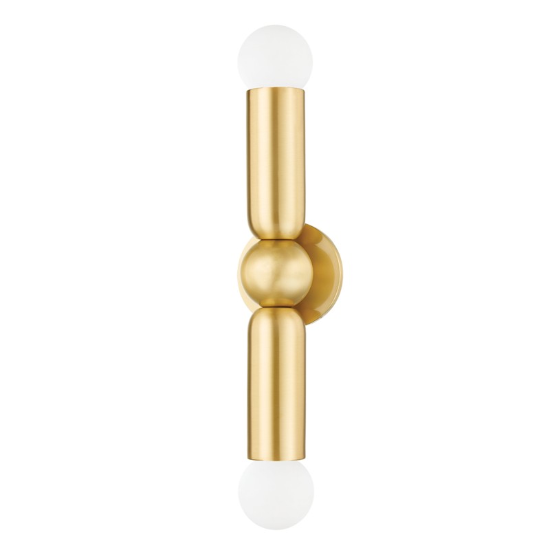 Mitzi - H720102-AGB - Two Light Wall Sconce - Lolly - Aged Brass