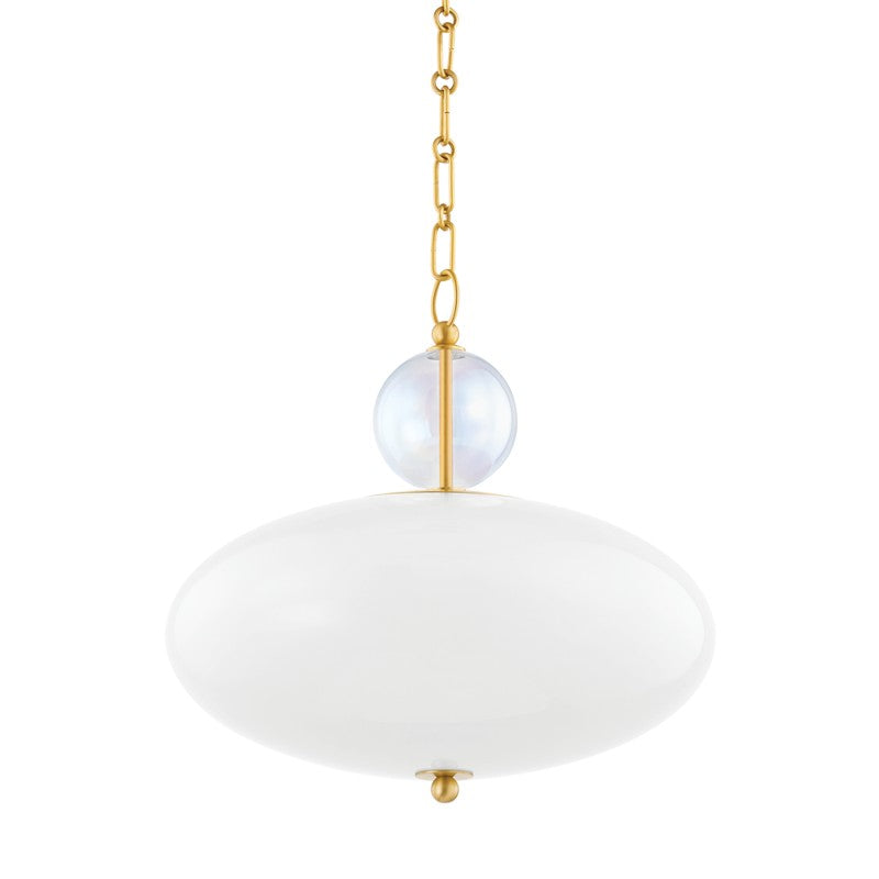 Mitzi - H729701-AGB - One Light Pendant - Viviana - Aged Brass