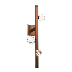 Hammerton Studio - IDB0070-24-BB-CZ-L3 - LED Wall Sconce - Stella - Burnished Bronze