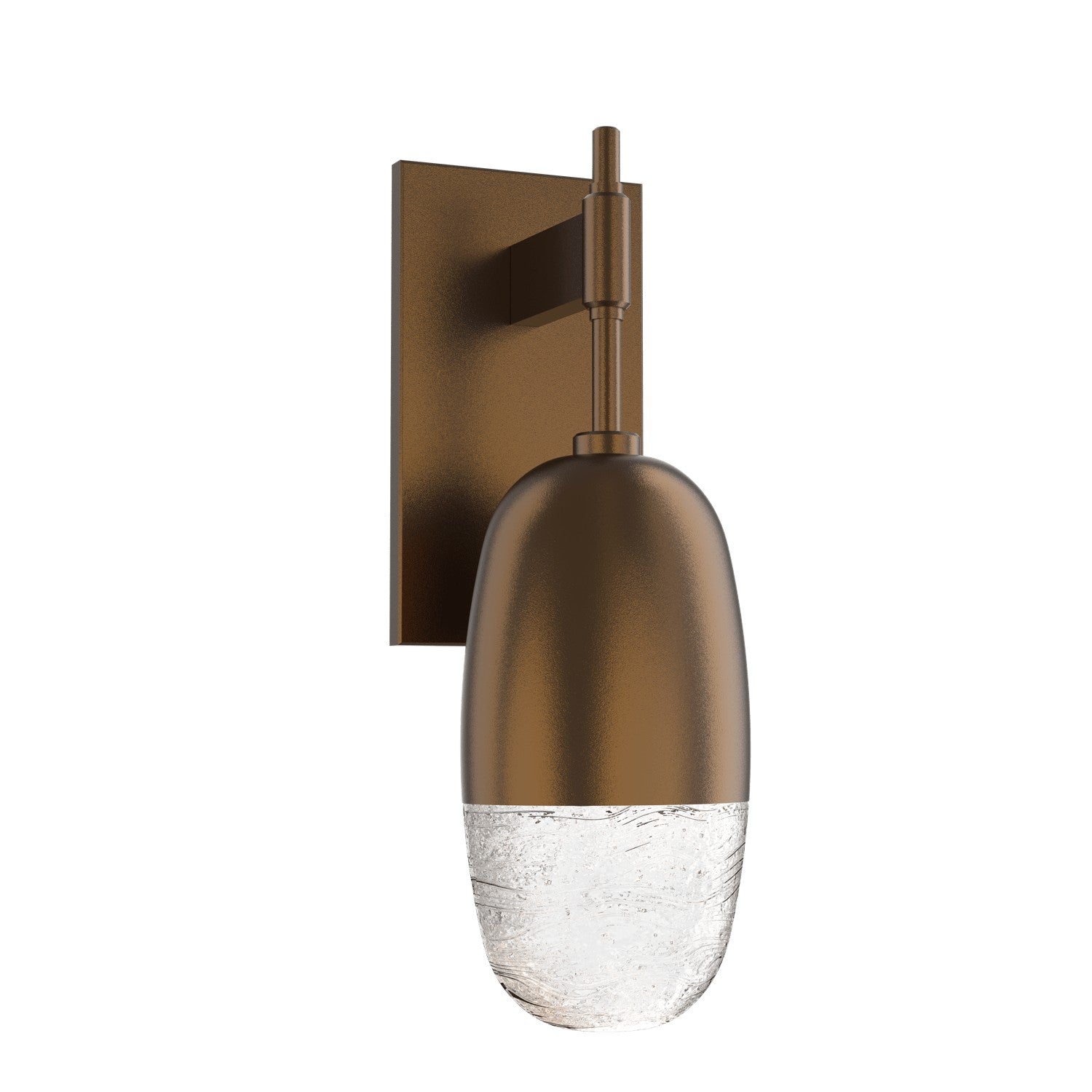 Hammerton Studio - IDB0079-01-FB-PC-L3 - LED Wall Sconce - Pebble - Flat Bronze