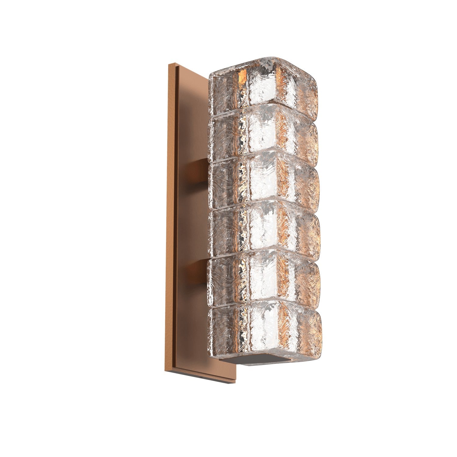 Hammerton Studio - IDB0080-01-BB-AC-L1 - LED Wall Sconce - Asscher - Burnished Bronze