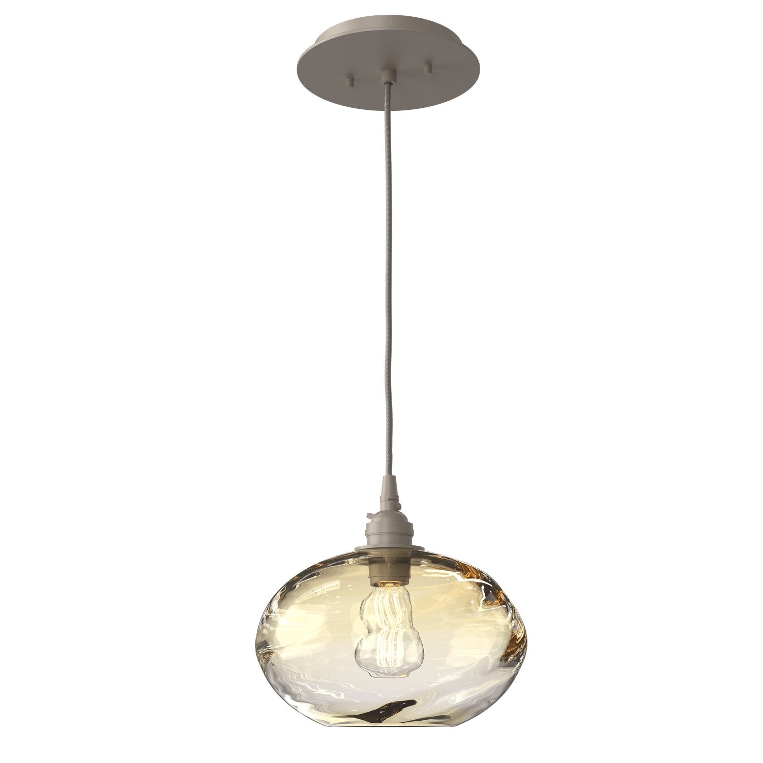 Hammerton Studio - LAB0036-01-BS-OA-C01-E2 - One Light Pendant - Coppa - Beige Silver