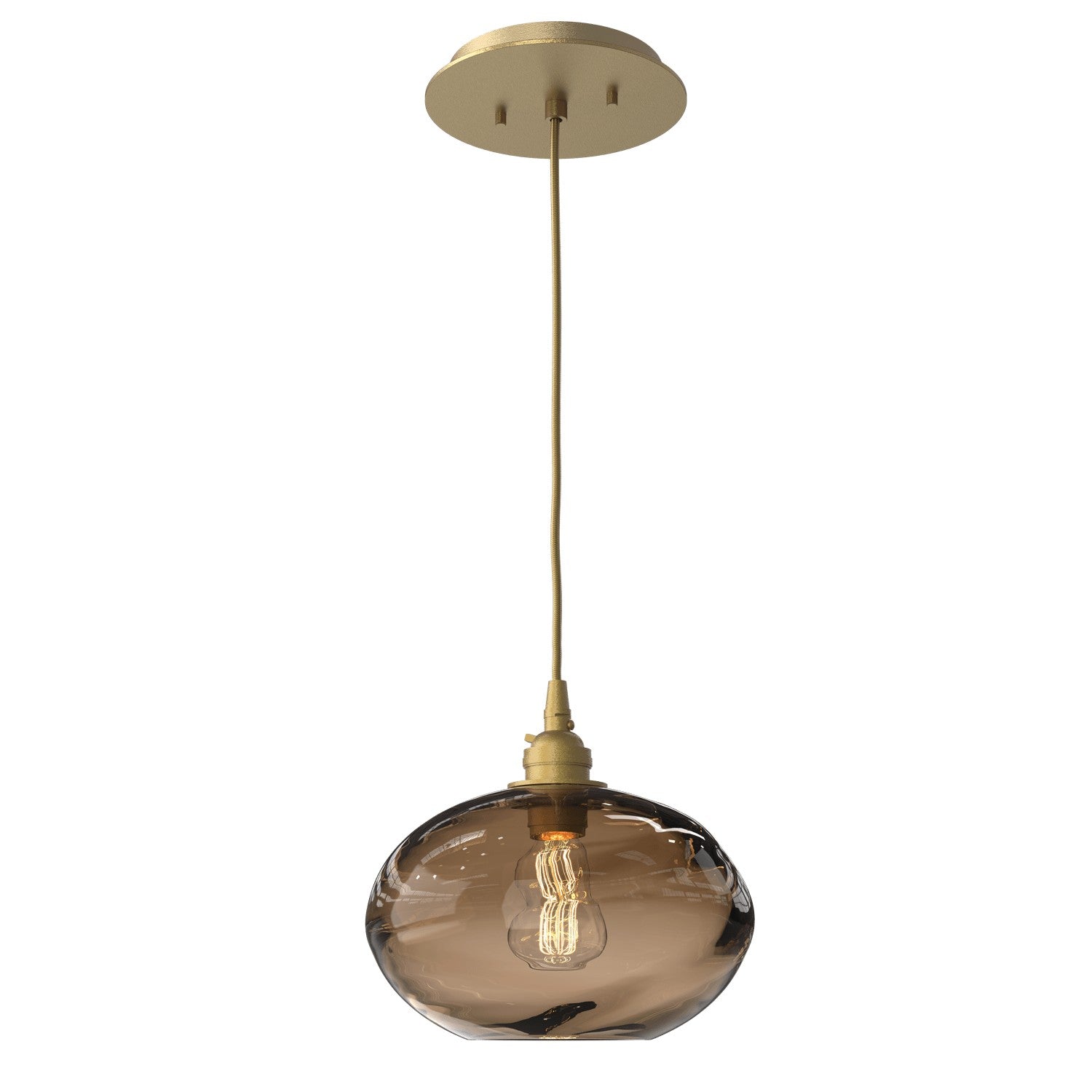 Hammerton Studio - LAB0036-01-GB-OB-C01-E2 - One Light Pendant - Coppa - Gilded Brass