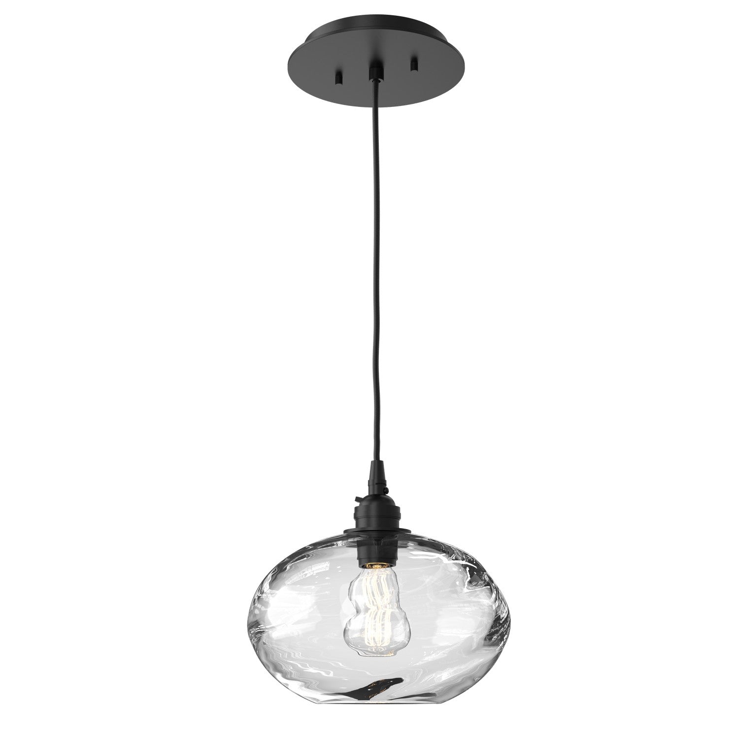 Hammerton Studio - LAB0036-01-MB-OC-C01-E2 - One Light Pendant - Coppa - Matte Black