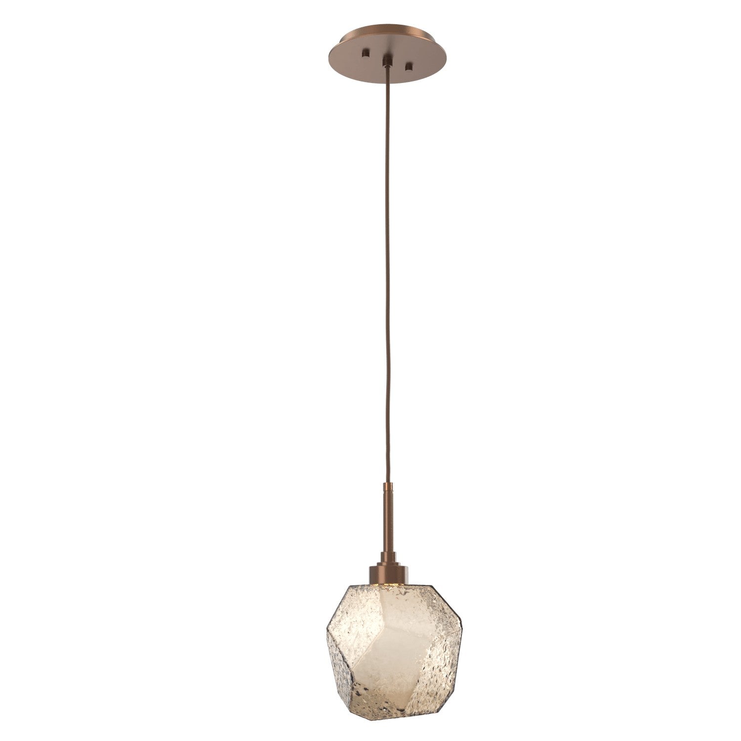 Hammerton Studio - LAB0039-01-BB-B-C01-L1 - LED Pendant - Gem - Burnished Bronze