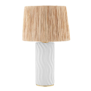 Mitzi - HL722201-AGB/CWW - One Light Table Lamp - Daniella - Aged Brass