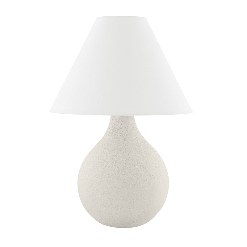 Mitzi - HL775201-AGB/CWK - One Light Table Lamp - Helena - Aged Brass/Ceramic Matte White Speck