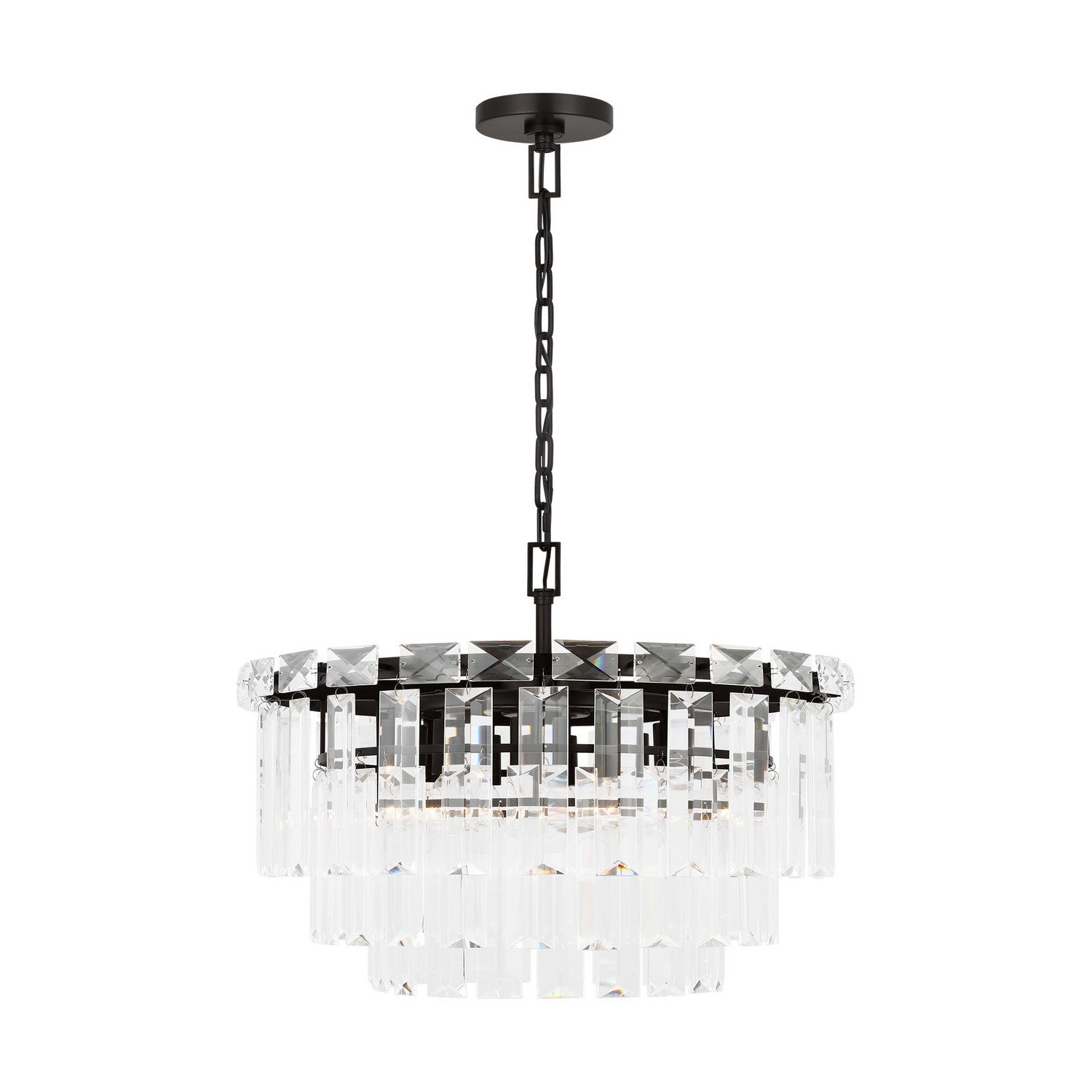 Visual Comfort Studio - CC12610AI - Ten Light Chandelier - Arden - Aged Iron