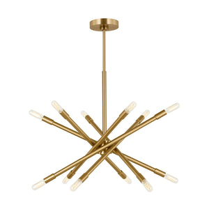 Visual Comfort Studio - CC16712BBS - 12 Light Chandelier - Eastyn - Burnished Brass